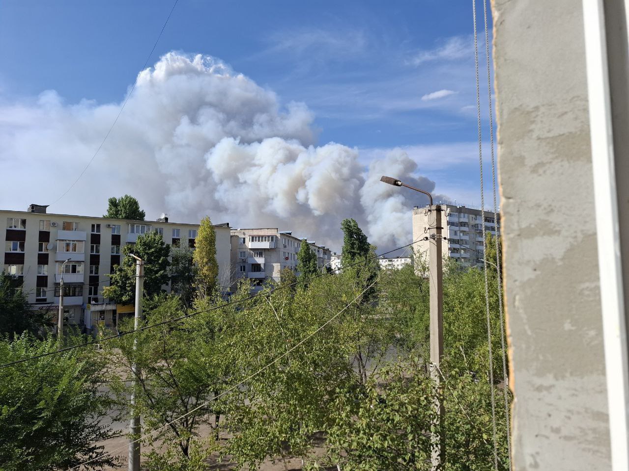 Пожары возле оккупированного Северодонецка